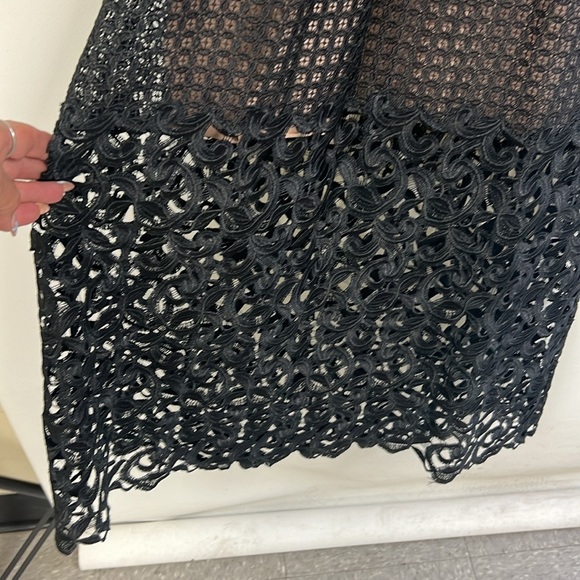 Monique Lhuillier imported lace, long sleeve long gown - Picture 12 of 14